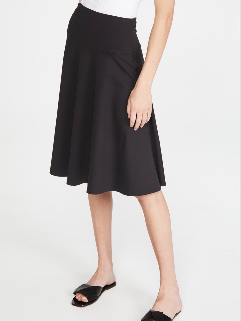 Susana Monaco Tea Skirt A-Line Skater Flared Quiet Luxury Size M